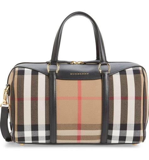 burberry alchester handbag|Burberry Alchester House Check Medium Derby Satchel Bag, Black.